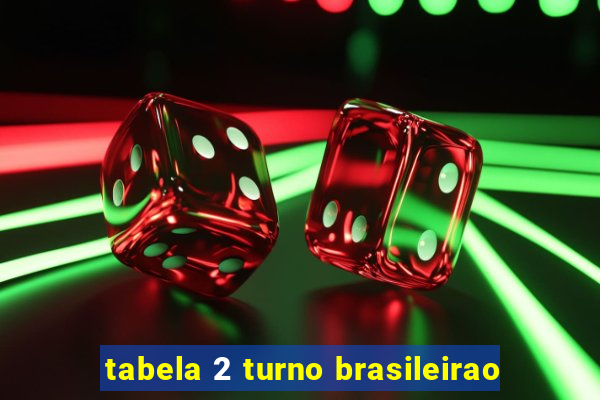 tabela 2 turno brasileirao